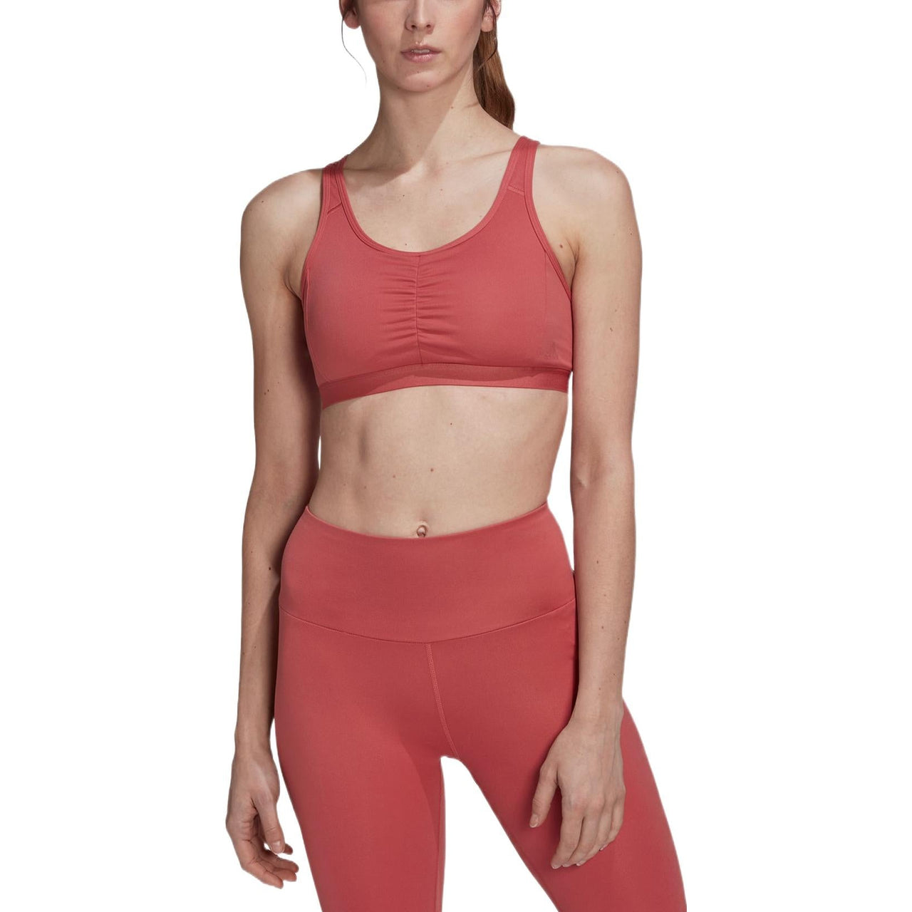 (WMNS) adidas Coreessentials Medium-Support Bra Asia Sizing 'Red' HL8569