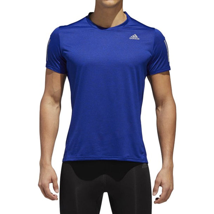 adidas Rs Cooler Ss M Running Sports Short Sleeve Navy Blue CZ5090