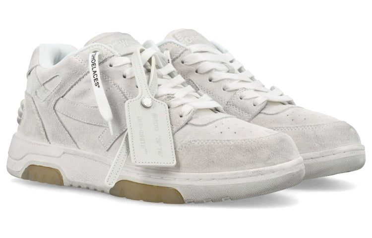 Off-White Out Of Office Vintage Leather 'Grey White' OMIA189F22LEA0120101
