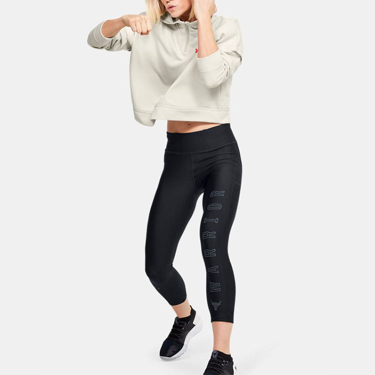 (WMNS) Under Armour x Project Rock Terry Hoodie 'White Pink' 1351807-110