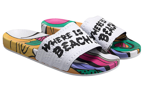 adidas Adilette Slides Multicolor 'White' CQ3096