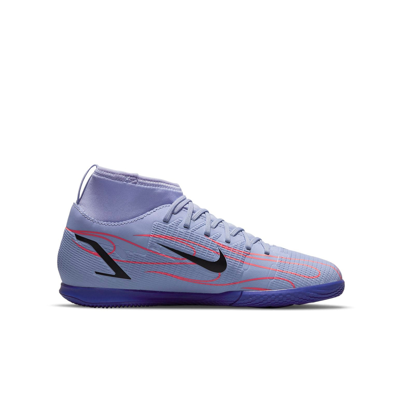 (GS) Nike JR Mercurial Superfly 8 Club IC 'Purple Black Red' DB0932-506