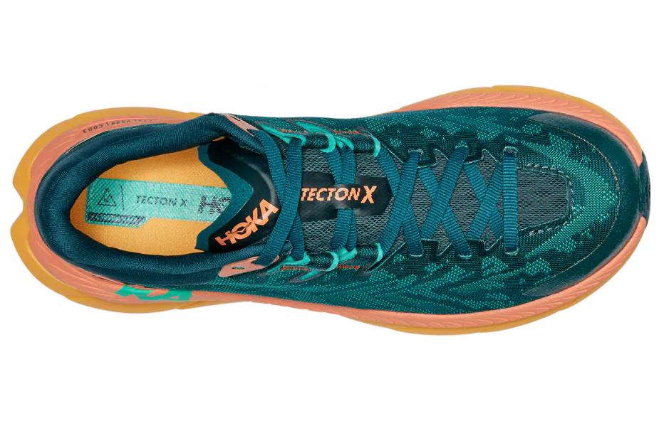 (WMNS) HOKA ONE ONE Tecton X 'Green Orange' 1123162-DTWGR