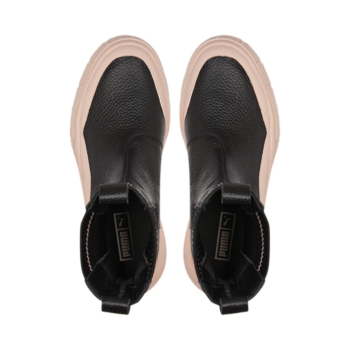 (WMNS) PUMA Mayze Stack Chelsea Boots 'Black Rose Quartz' 386742-03