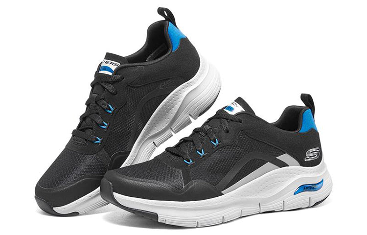 Skechers Arch Fit Shoes 'Black White Blue' 894137-BKBL