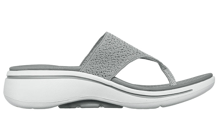(WMNS) Skechers Go Walk Arch Fit Sandal 'Grey' 140221-GRY