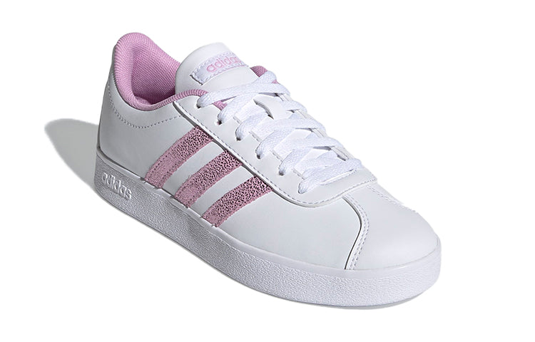 (GS) adidas VL Court K 'White Purple' FY8904
