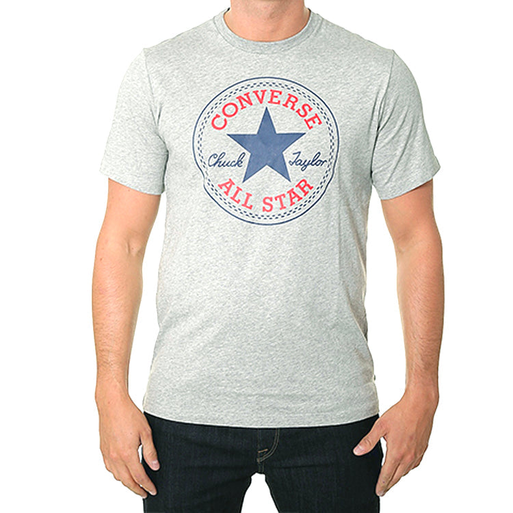 Men's Converse All Star Classic Round Neck Short Sleeve Gray 10007887-A03