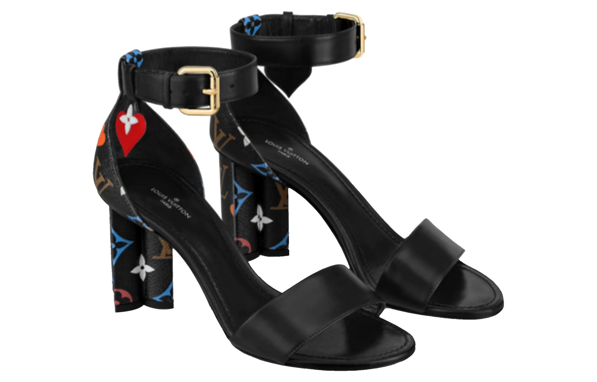 (WMNS) LOUIS VUITTON Game On Silhouette Sandals 'Black' 1A8MQB