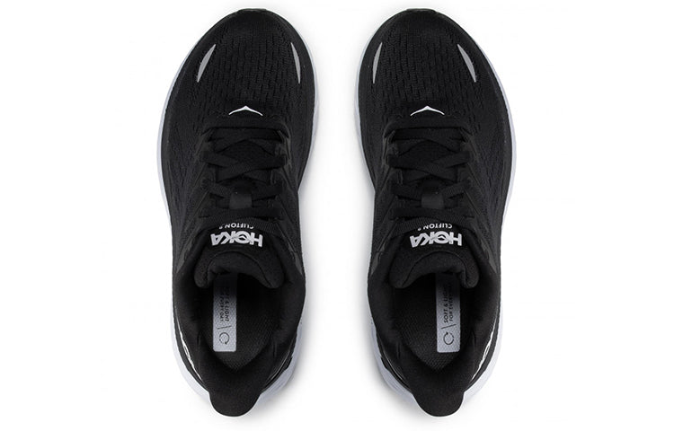 (WMNS) HOKA ONE ONE Clifton 8 Wide 'Black White' 1121375-BWHT