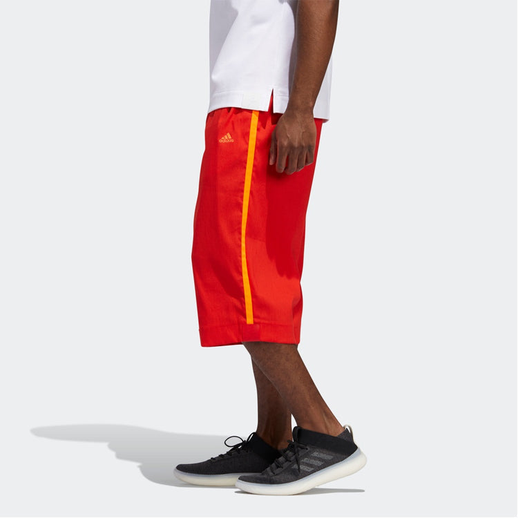 Men's adidas WJ PNT Logo Red Sports Pants/Trousers/Joggers FT2770