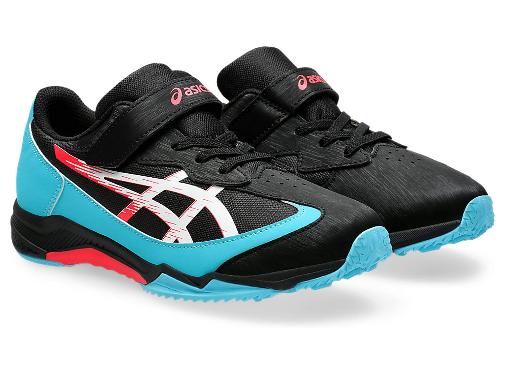(GS) ASICS Lazerbeam SJ-MG 'Black Blue Neon Red' 1154A183-002