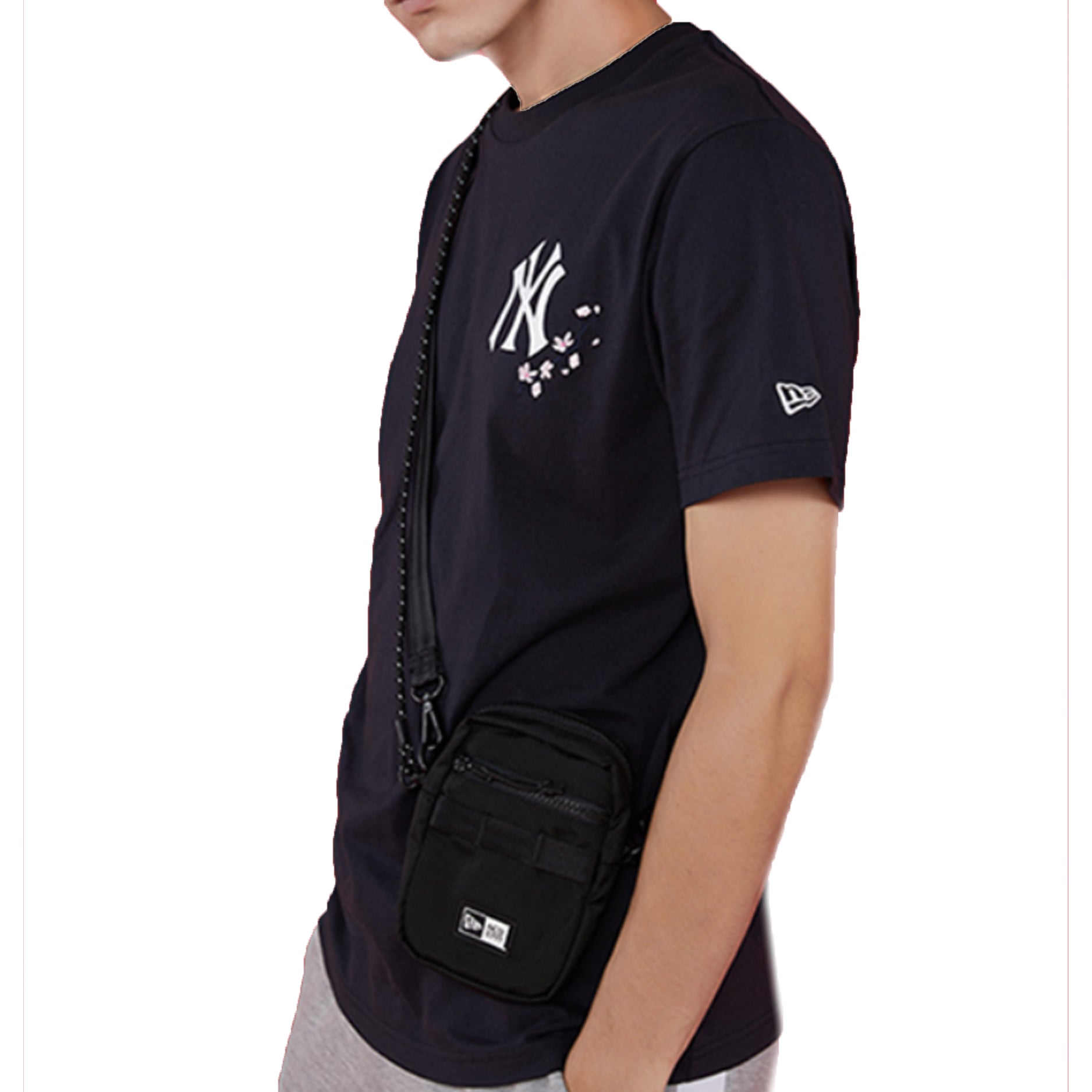 New Era Sakura Print Logo Short Sleeve Navy 12360540