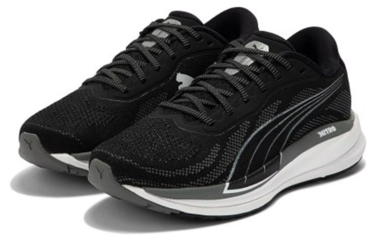 (WMNS) PUMA Magnify Nitro Knit 'Black White' 376908-01