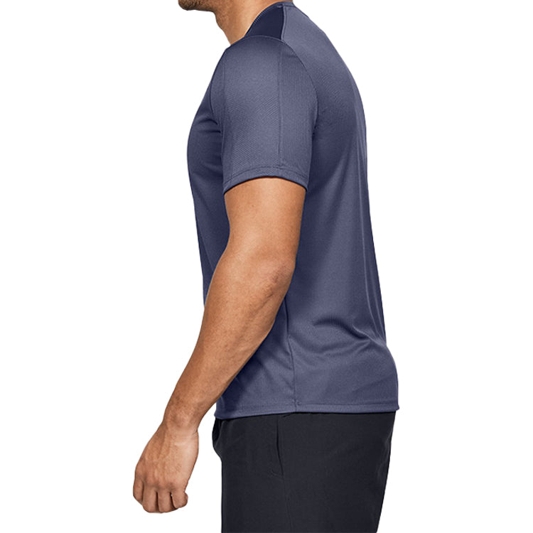 Men's Under Armour Speed Stride Running Sports Short Sleeve Blue 1326564-497