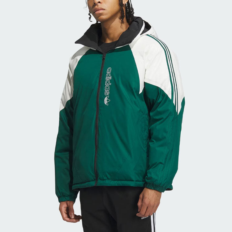 adidas originals Reversible Down Jacket 'Black Green White' IU4827