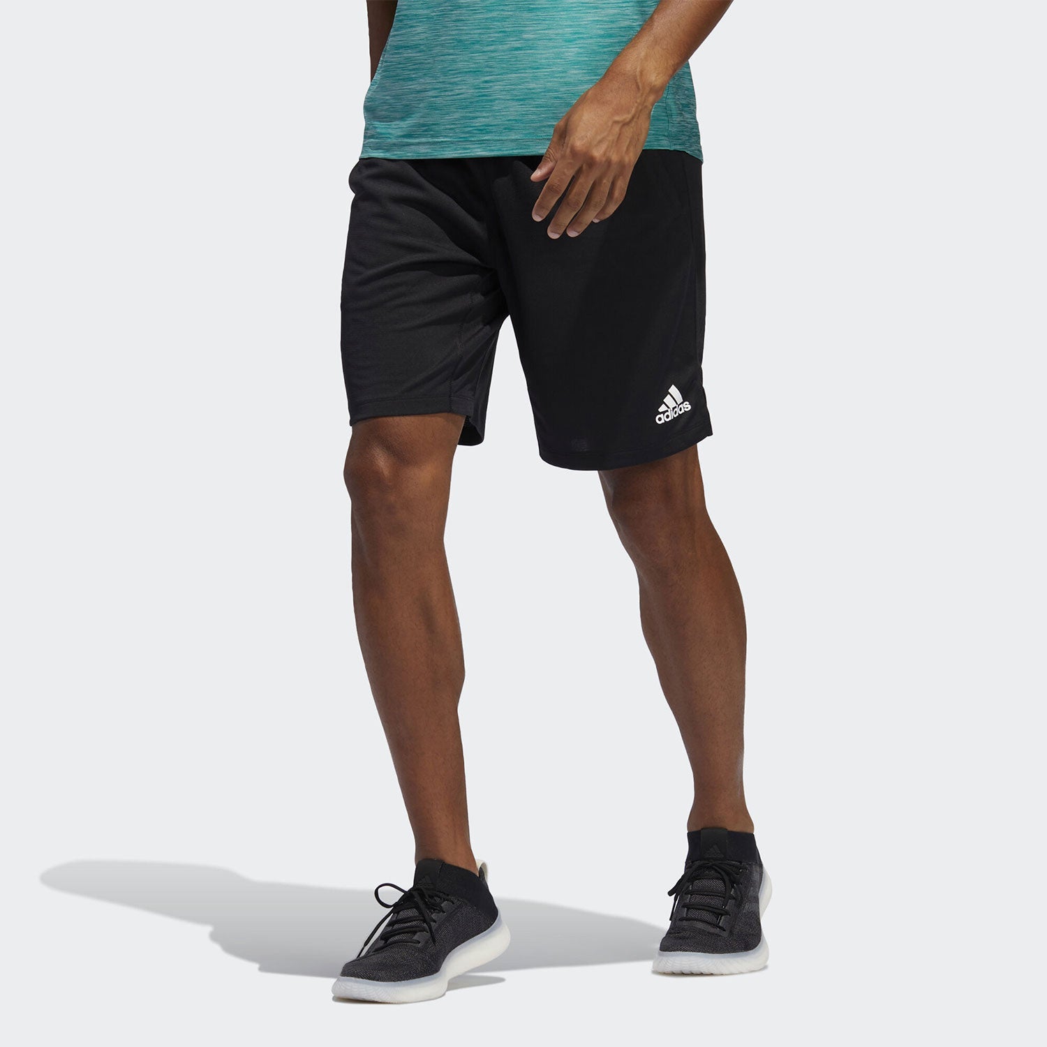 adidas Breathable Gym Sports Shorts Black FJ6156