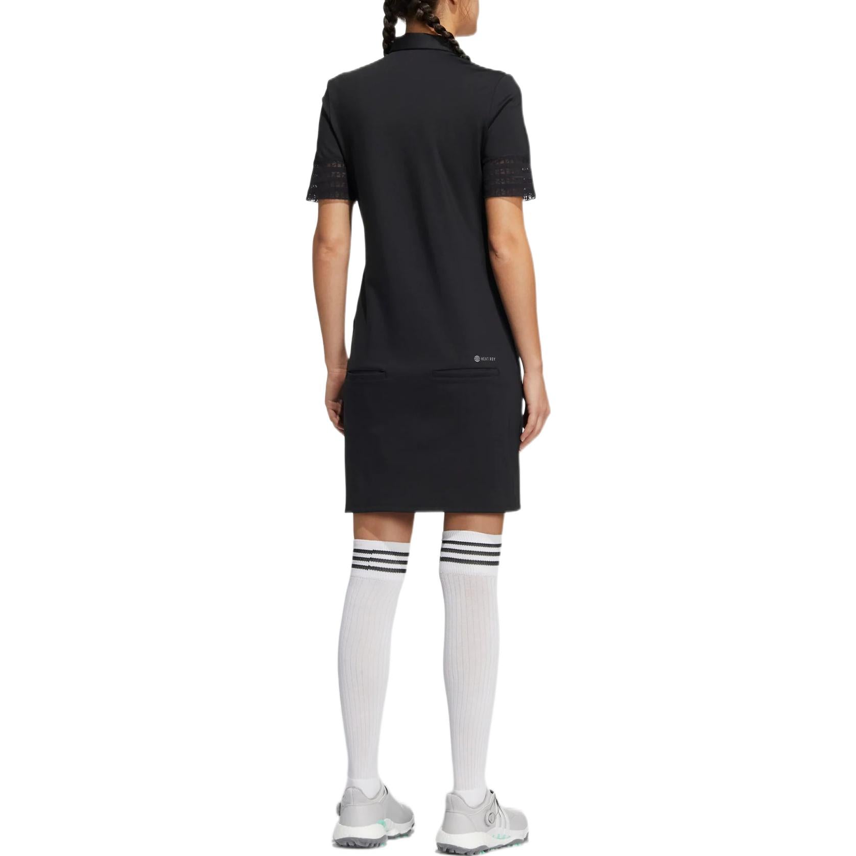 (WMNS) adidas 3-Stripes Lace Detail Dress Asia Sizing 'Black' HA0223