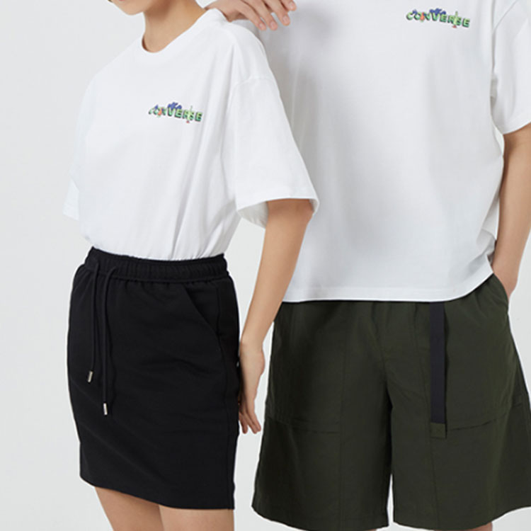 Converse Star Chevron T-Shirt Asia Sizing 'White' 10023940-A02