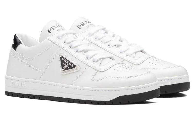 (WMNS) PRADA Downtown Perforated Leather Sneakers 'White Black' 1E792M_3LJ6_F0964_F_030