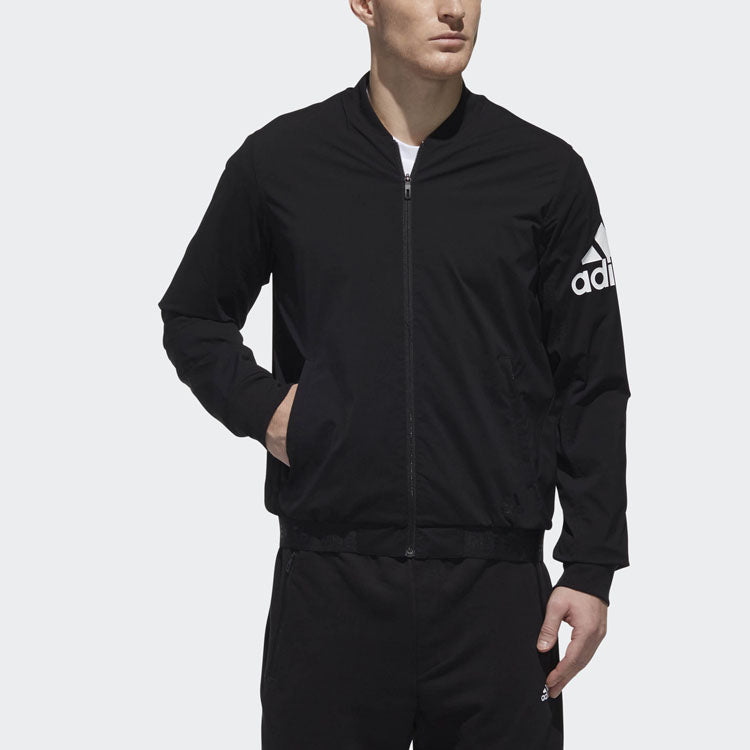 adidas Bomber Wv Warm Woven Sports Jacket Black DW4588