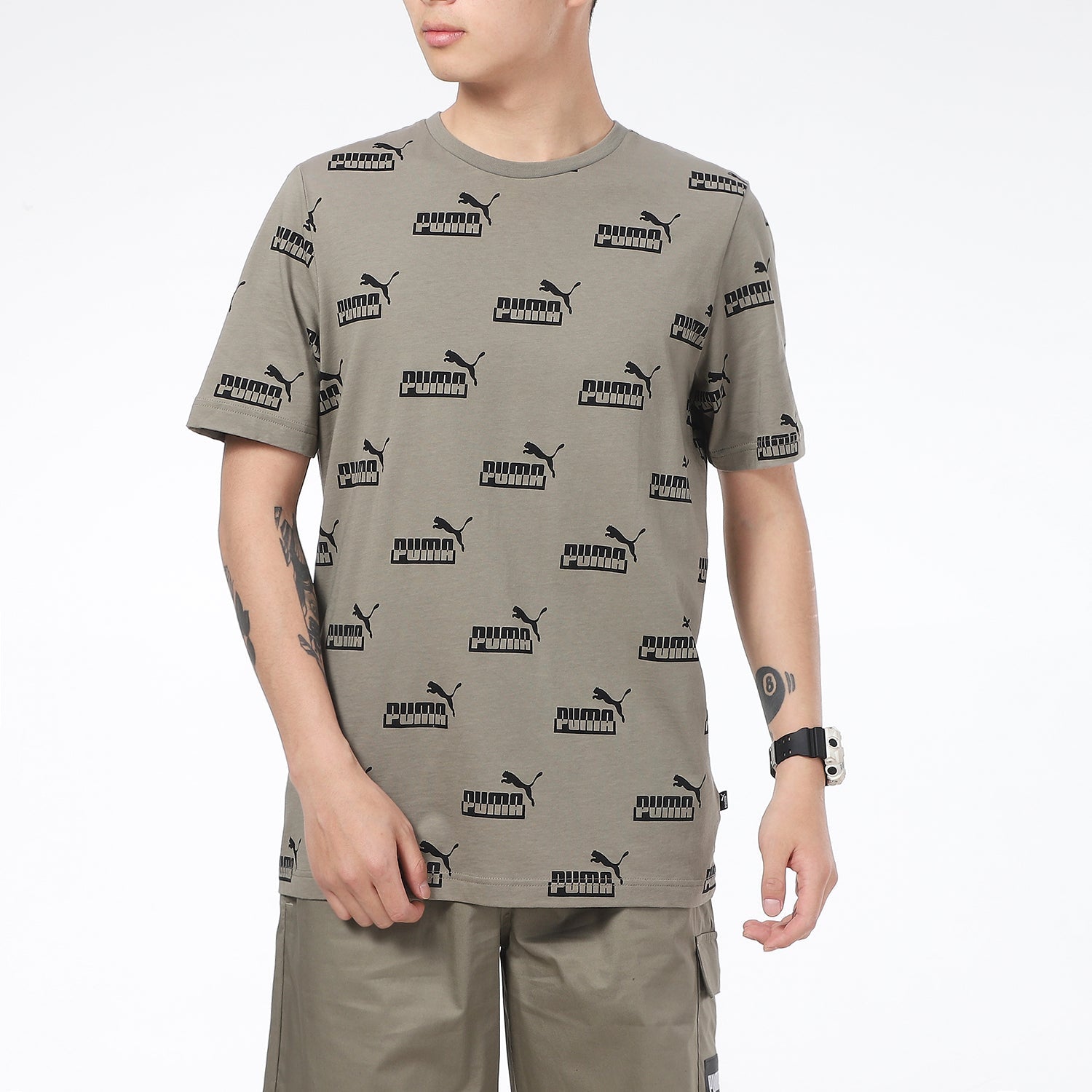 PUMA AOP T-Shirt 'Green' 855984-73
