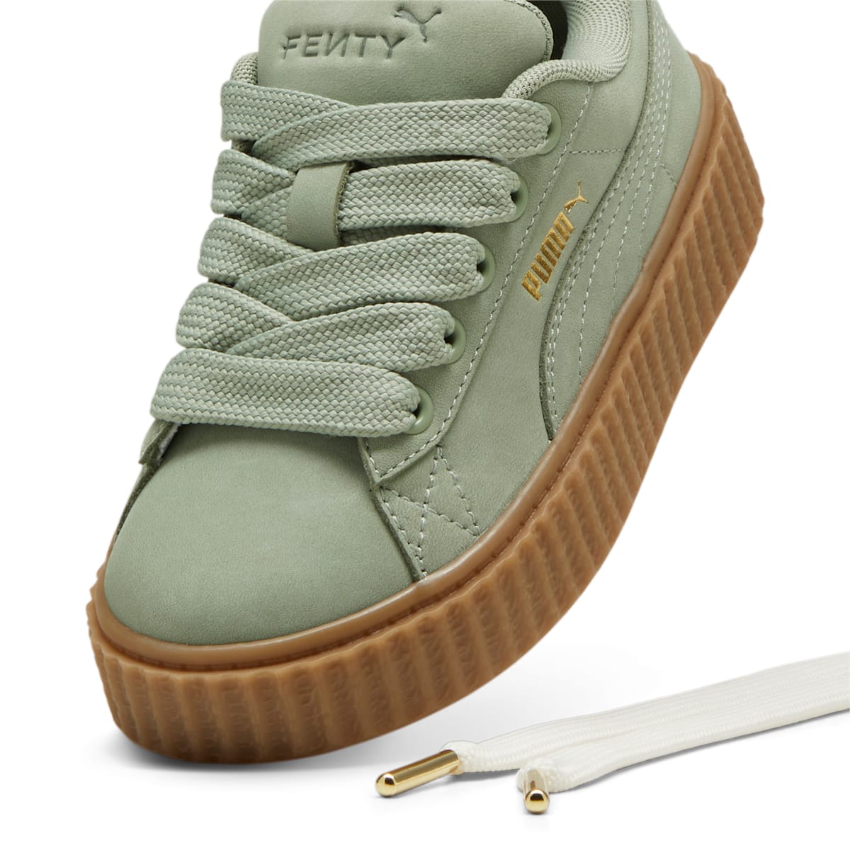 (PS) PUMA x Fenty Creeper Phatty 'Earth Tone Pack - Green Fog' 399867-02