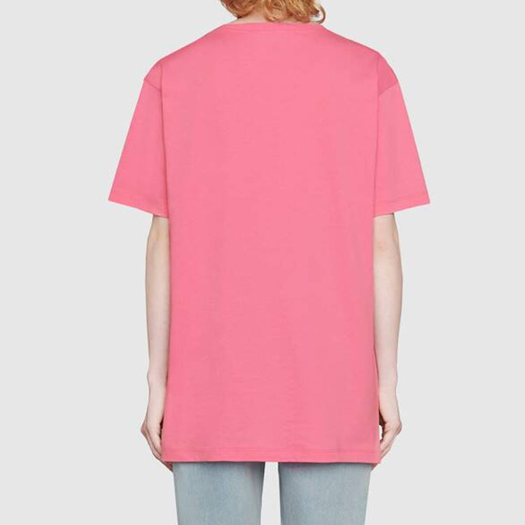 (WMNS) Gucci x Disney Crossover Mickey Printing Round Neck Short Sleeve Pink 492347-XJB7W-5412