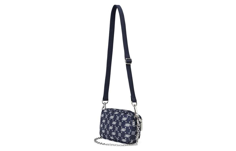 Skechers Casual Adjustable Fabric Crossbody Single Shoulder Bag 'Navy White' L422U183-0012