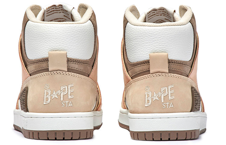 A BATHING APE Bape Sta 93 Hi 'Beige Pink' 1I20-291-011-BROWN