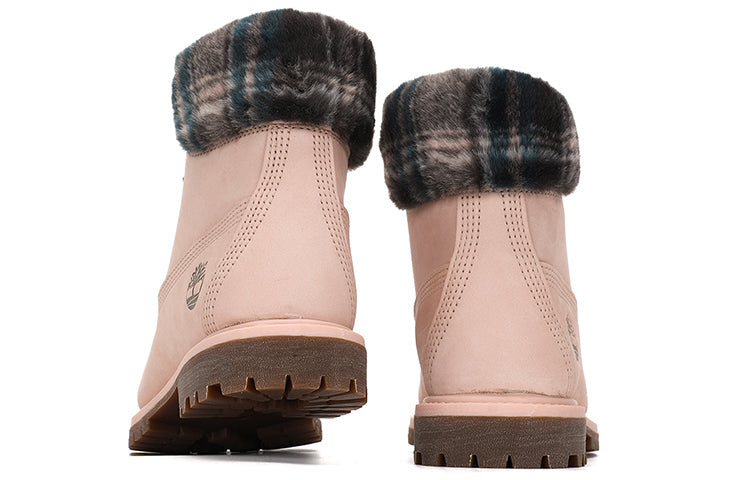 (WMNS) Timberland Lindon Woods 6 Inch Waterproof Boot 'Pink Nubuck and Black Printed Collar' A2MB3662