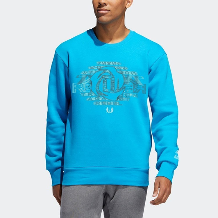 adidas Rose Cr Star War Basketball Round Neck Pullover Blue FN3237