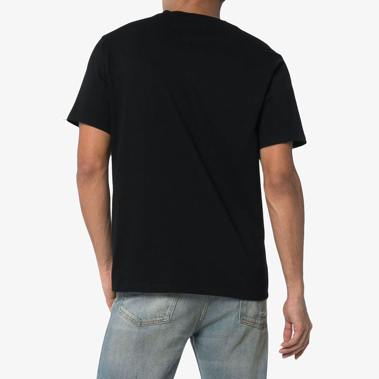 Men's KENZO SS21 Pattern Round Neck Short Sleeve Black F865TS0504YA-99