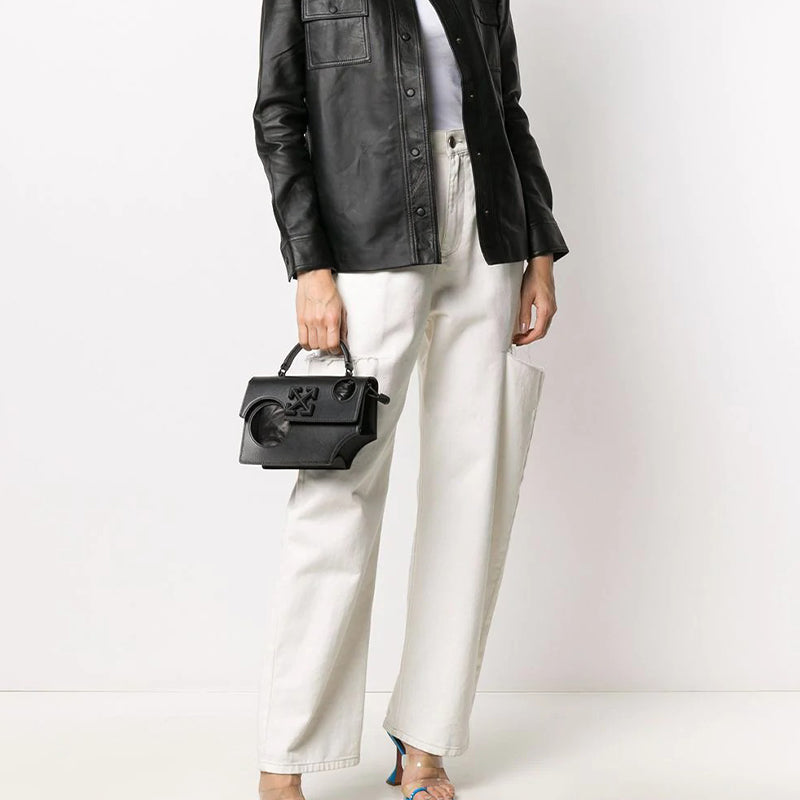 (WMNS) Off-White Jitney 1.4 Design handbag Black OWNA155F20LEA0011000