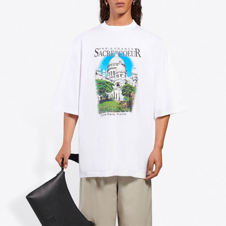 Balenciaga Unisex SS21 Oversized Cotton White 641614TJVH69000
