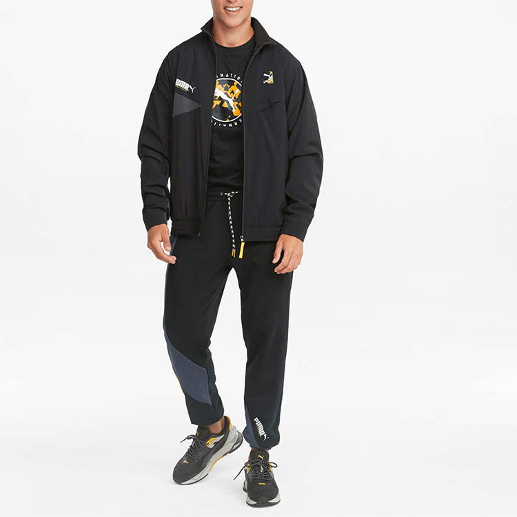 PUMA International Knitted Regular Fit Pants 'Black' 533085-01