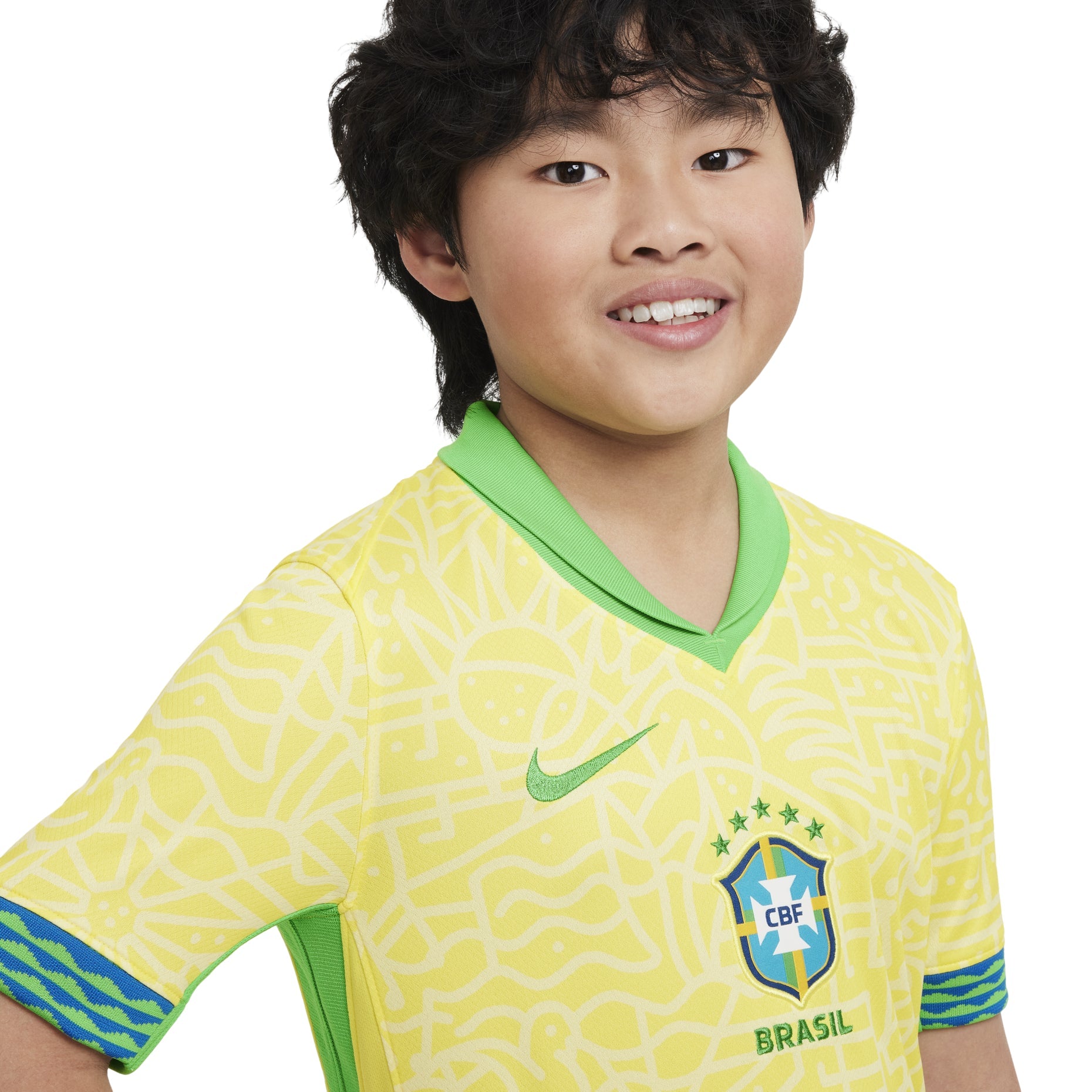 (GS) Nike Dri-DIT Brazil 2024 Stadium Home Soccer Replica Jersey 'Yellow' FJ4409-706