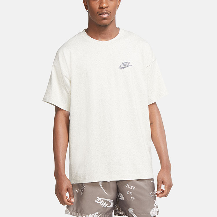Nike Sportswear Loose Casual Sports Round Neck Short Sleeve White CU4510-904