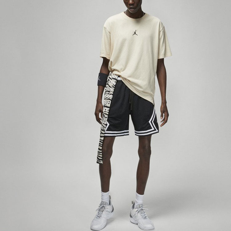 Air Jordan Solid Color Round Neck Short Sleeve T-Shirt Men's White DH8922-219