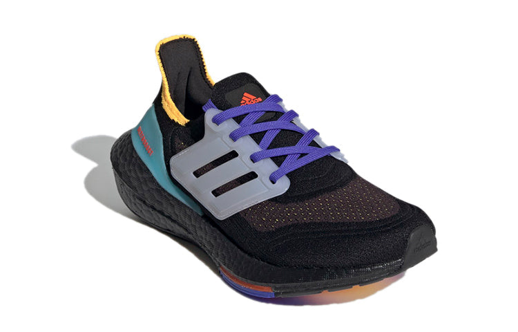 (GS) adidas Ultraboost 21 J 'Black Pulse Aqua' GX2561