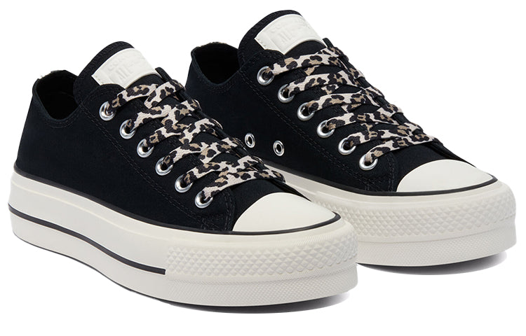 (WMNS) Converse Chuck Taylor All Platform Low 'Black Leopard' 570773C