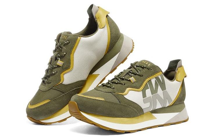 (WMNS) Skechers Heydayz 'Green Yellow' 155494-OLMT