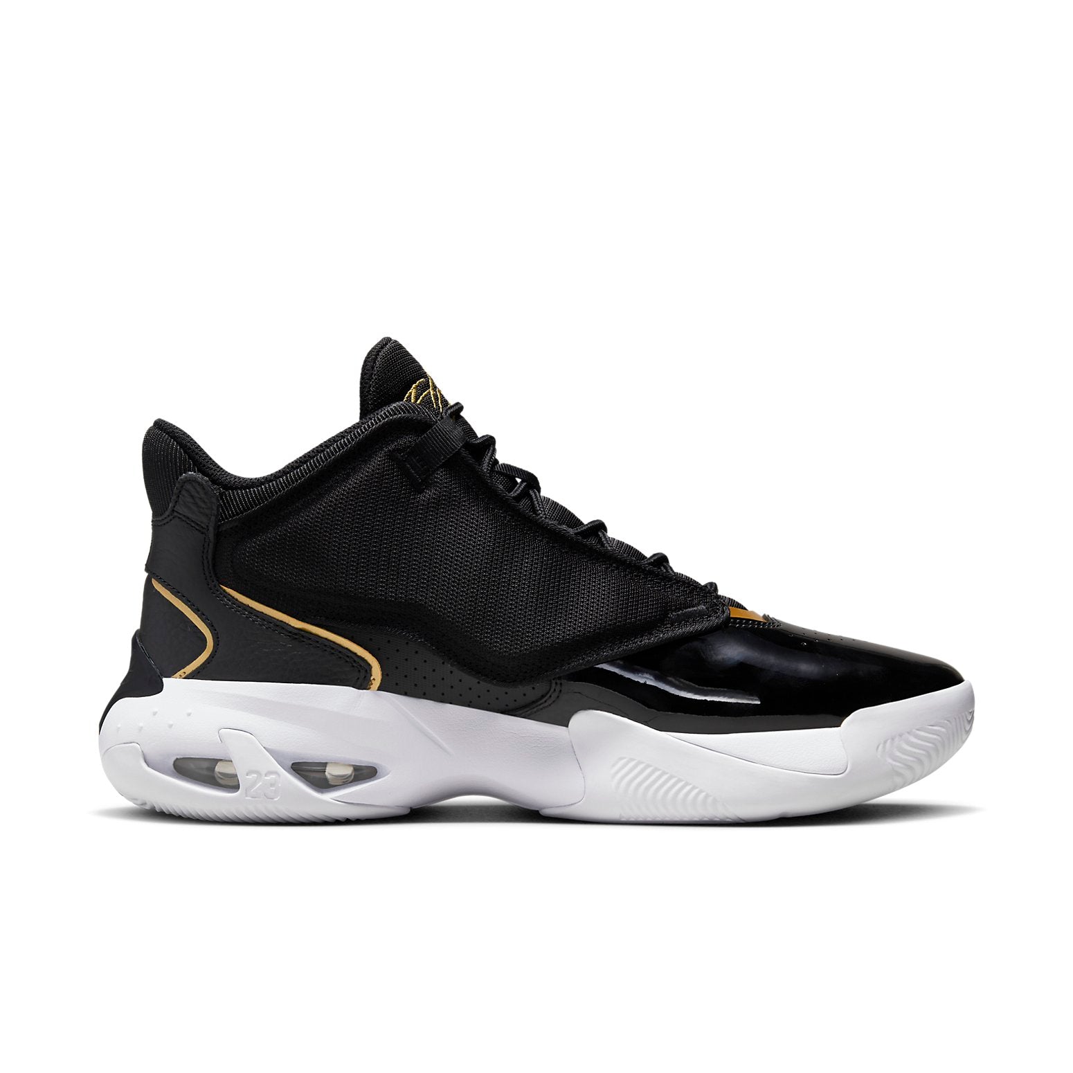 Air Jordan Max Aura 4 'Black White Gold' DN3687-007