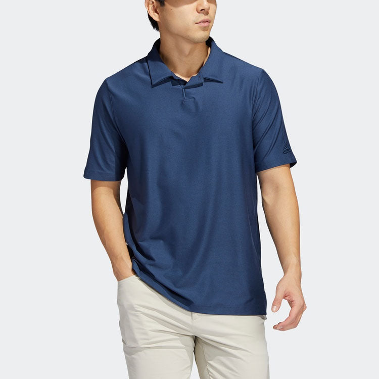 adidas Go-to Golf Athleisure Casual Sports Short Sleeve Polo Shirt Navy Blue GM0039