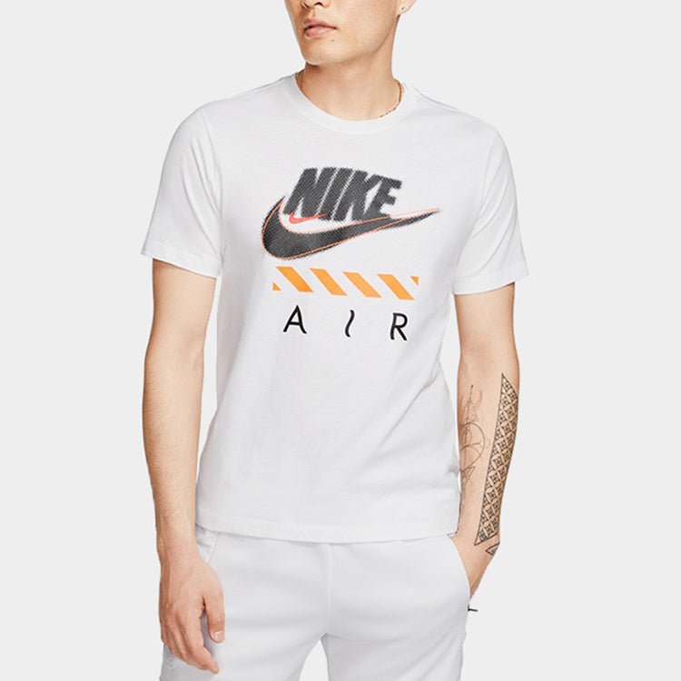 Nike Air Casual Sports Breathable Round Neck Short Sleeve White CT6533-100