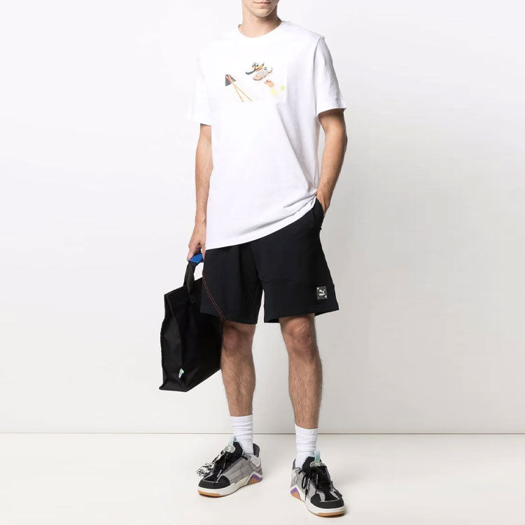 Nike Pattern Printing Round Neck Short Sleeve White DD1326-100