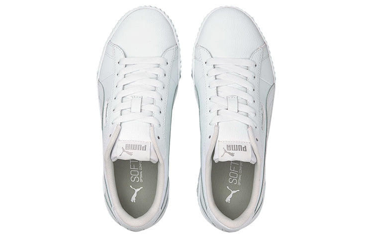 (WMNS) PUMA Carina Crew 'White Silver' 374903-02