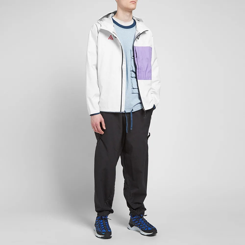 Nike MENS ACG 2.5L Packable Jacket White/Purple BQ7340-121