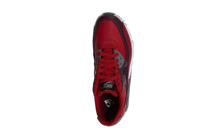 (GS) Nike Air Max 90 LTR Leather Low-Top Red 833412-601