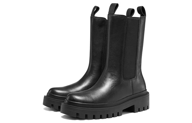 (WMNS) Skechers Low Notch Boots 'Black' 167345-BBK